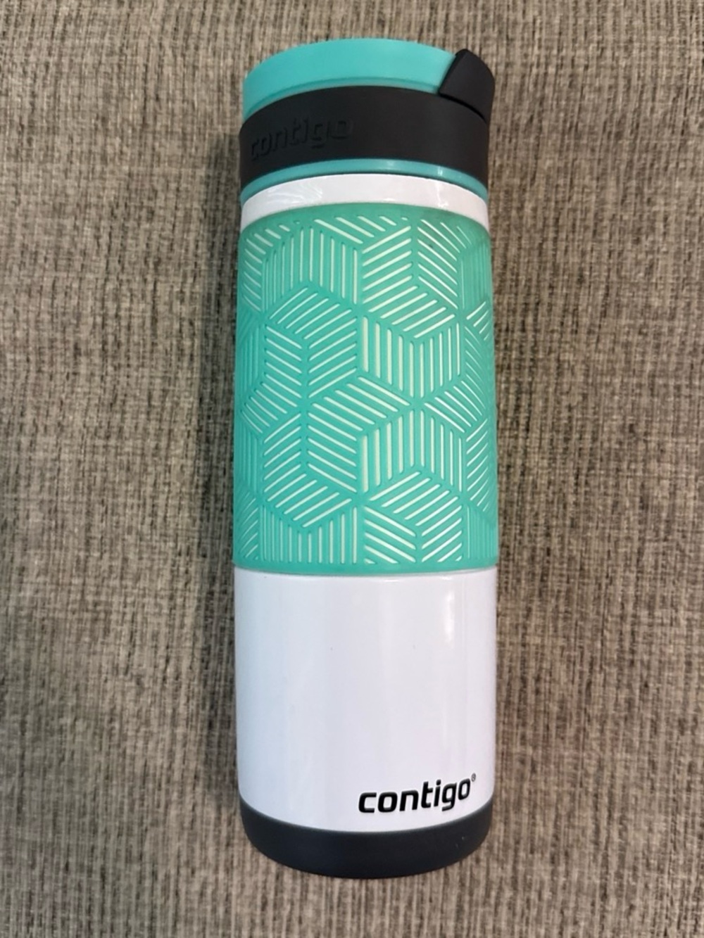 Contigo Mint Green and White Insulated Travel Tumbler